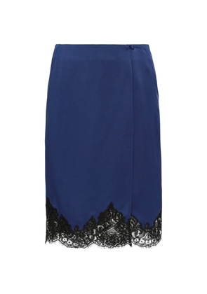 Stella McCartney Iconic lace midi skirt - Blue