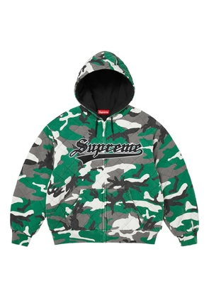 Supreme quilted hooded sweatshirt - Green