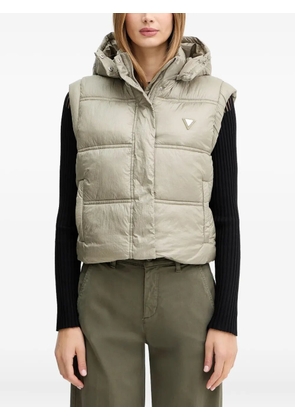GUESS USA hooded padded gilet - Green