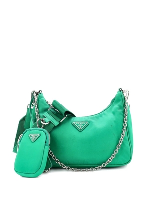 Prada Pre-Owned Re-Edition 2005 Shoulder Bag Tessuto Small crossbody bag - Green