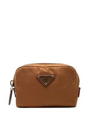 Prada Pre-Owned 2013-2025 Micro Re-Nylon pouch - Brown