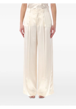 Alberta Ferretti satin trousers - Neutrals