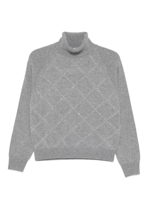 Peserico turtleneck sweater - Grey