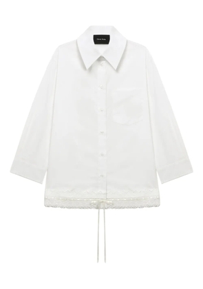 Simone Rocha lace-trimmed pocket shirt - White
