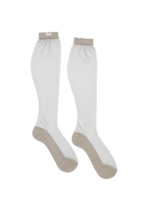 MM6 Maison Margiela ribbed-cuff socks - Grey