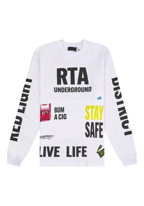 RTA Underground text-print sweatshirt - White