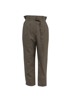 Brunello Cucinelli Vintage pleated belted trousers - Green