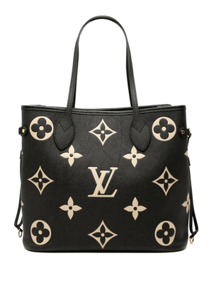 Louis Vuitton Pre-Owned 2021-2025 Bicolor Monogram Giant Empreinte Neverfull MM tote bag - Black