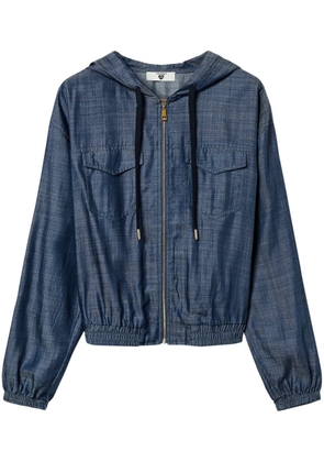 TWINSET hooded denim jacket - Blue