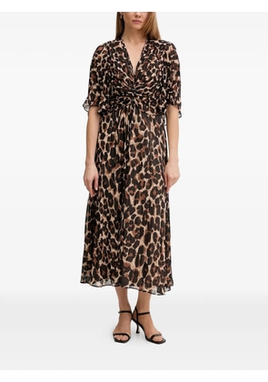 Joseph Ribkoff animal print twisted dress - Neutrals