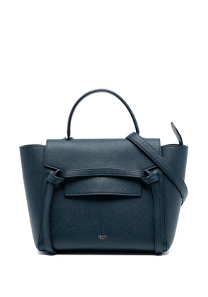 Celine Pre-Owned 2017 Micro Grained Calfskin Belt Bag satchel - Blue