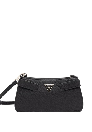 GUESS USA mini Serenova triangle-logo crossbody bag - Black
