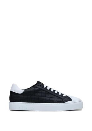 Hide&Jack Essence textured lace-up sneakers - Black