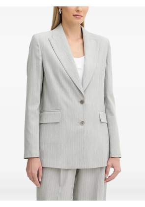 FRACOMINA pinstriped single-breasted blazer - Grey