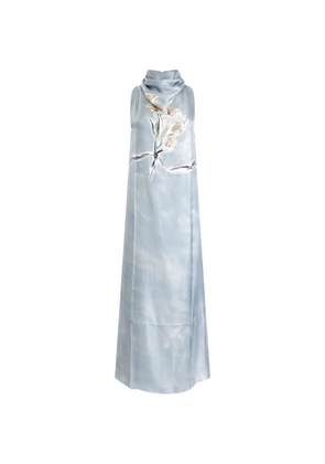 Altuzarra Noori floral-print maxi dress - Blue
