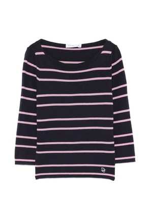 Christian Dior Pre-Owned 2010s striped-pattern top - Blue