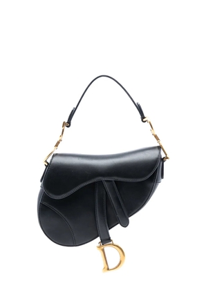 Christian Dior Pre-Owned 2018 Mini Leather Saddle Bag satchel - Black