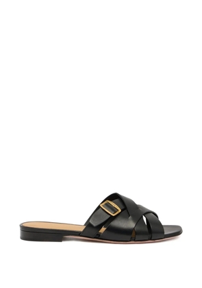 Bally woven buckle leather sandals - Black