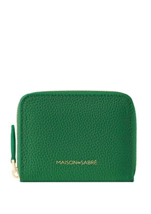 MAISON de SABRÉ small leather zip-fastening wallet - Green