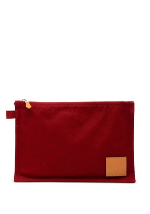 Hermès Pre-Owned 2009 Toile Bora Bora MM pouch - Red
