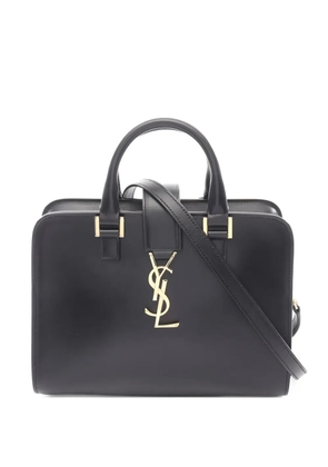 Saint Laurent Pre-Owned 2010s Baby Cabas monogram leather tote bag - Black