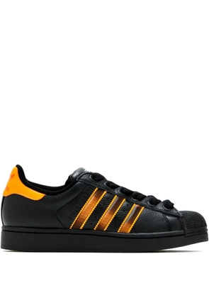 adidas Superstar II leather stripe sneakers - Black