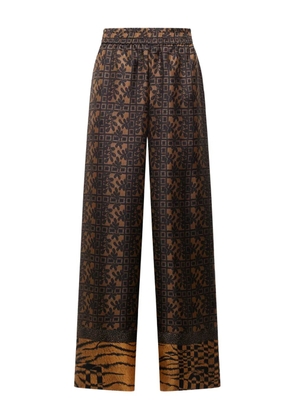 Pierre-Louis Mascia all-over print trousers - Brown