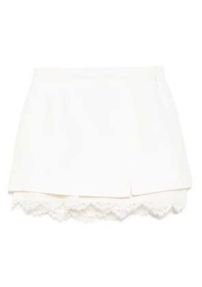Dice Kayek layered details shorts - Neutrals