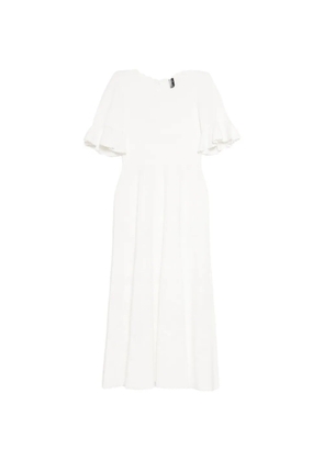 Needle & Thread scallop lace pointelle knit gown - White