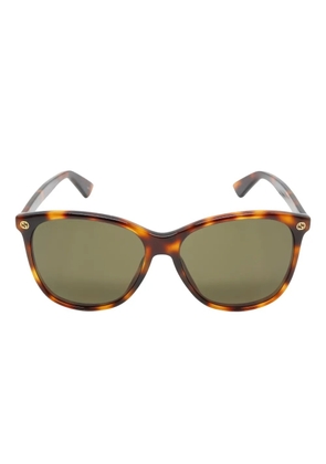 Gucci Pre-Owned 2020s tortoiseshell-effect sunglasses - Brown