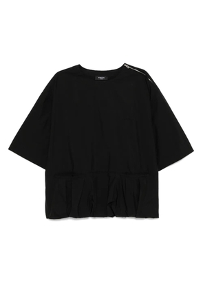 SONGZIO balloon pleats T-shirt - Black
