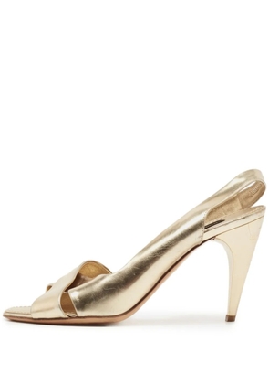 Louis Vuitton Pre-Owned 2023 90mm Barbara sandals - Gold