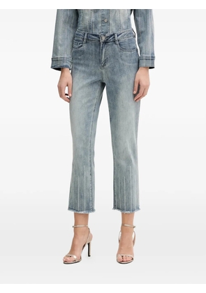 Joseph Ribkoff rhinestone-detail frayed jeans - Blue