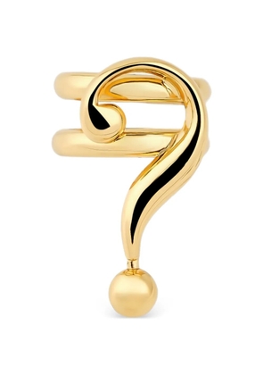 Moschino question mark double ring - Gold