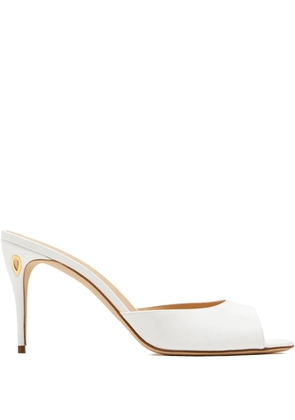Jennifer Chamandi Guido cutout heel mules - White