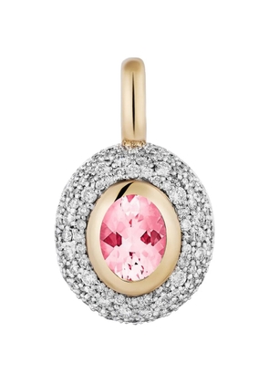 Mason and Books pink-tourmaline pendant - Gold