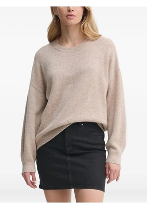 Gestuz balloon-sleeve cashmere sweater - Neutrals