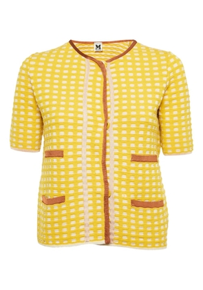Missoni Pre-Owned patterned knit cardigan - Yellow