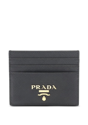 Prada Pre-Owned 2020s saffiano metal cardholder - Black