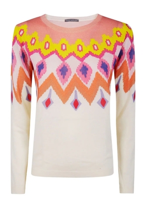 IN BED WITH YOU abstract-print wool sweater - Pink