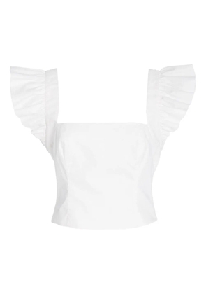 Cara Cara Hyannis ruffled-sleeve top - White