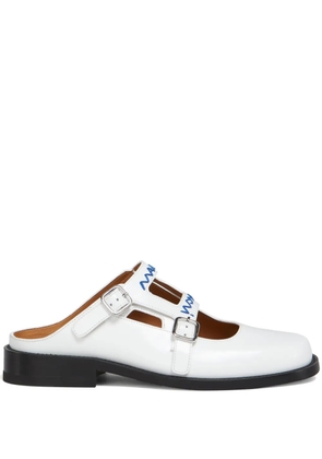 Marni buckled mules - White