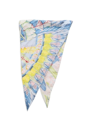 Hermès Pre-Owned 2010s Losange Danse Pacifique scarf - Blue