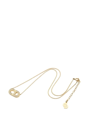 Christian Dior Pre-Owned 2010 CD logo necklace - Gold