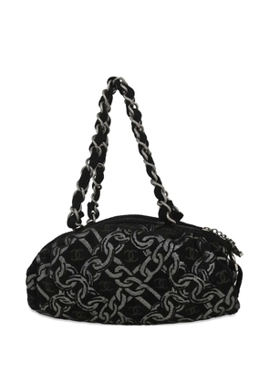 CHANEL Pre-Owned 2005-2006 chain-print tote bag - Black