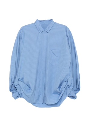 JNBY striped puff-sleeves shirt - Blue
