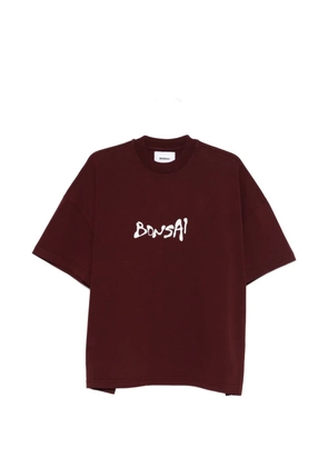 Bonsai graphic oversize T-shirt - Red