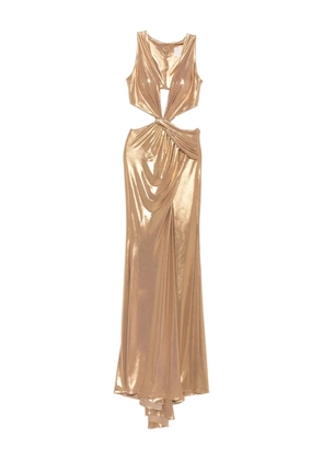 CRISTALLINI Seraphina cut-out maxi dress - Gold