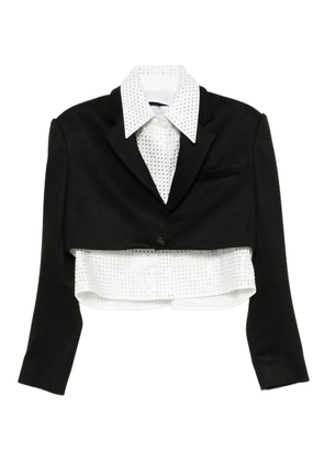 Giuseppe Di Morabito buttoned cropped jacket - Black
