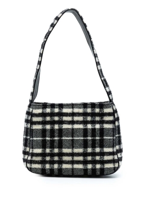 Burberry Pre-Owned 20th Century Vintage Check Wool shoulder bag - Black